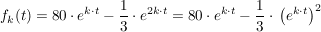 $ f_k(t)=80\cdot{}e^{k\cdot{}t}-\frac{1}{3}\cdot{}e^{2k\cdot{}t}=80\cdot{}e^{k\cdot{}t}-\frac{1}{3}\cdot{}\left(e^{k\cdot{}t}\right)^2 $