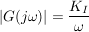 $ |G(j\omega)|=\bruch{K_I}{\omega} $ $ |G(j\omega)|=\bruch{K_I}{\omega} $